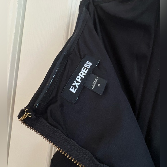 Express Black Strapless Sweetheart Neck Jumpsuit - Picture 9 of 12